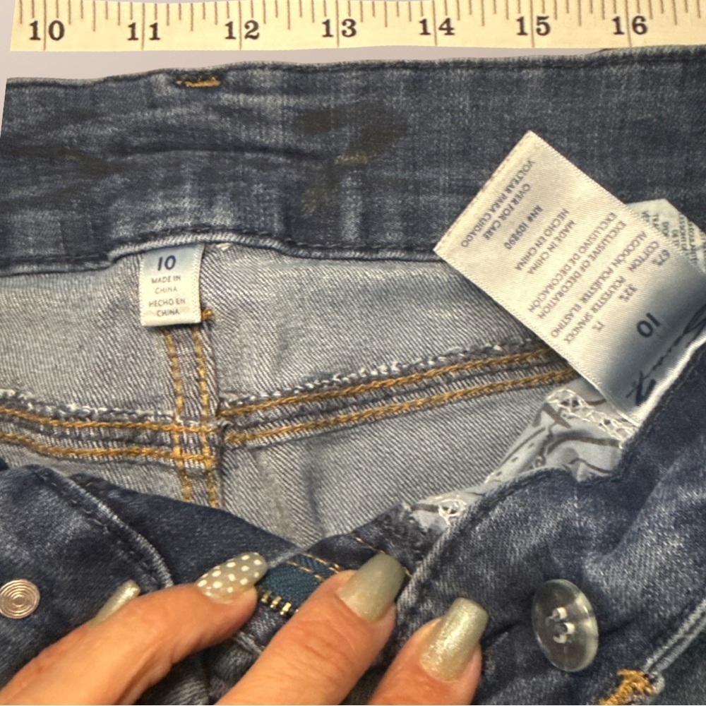 Seven7 Women's Blue Skinny Jeans - Picture 3 of 4